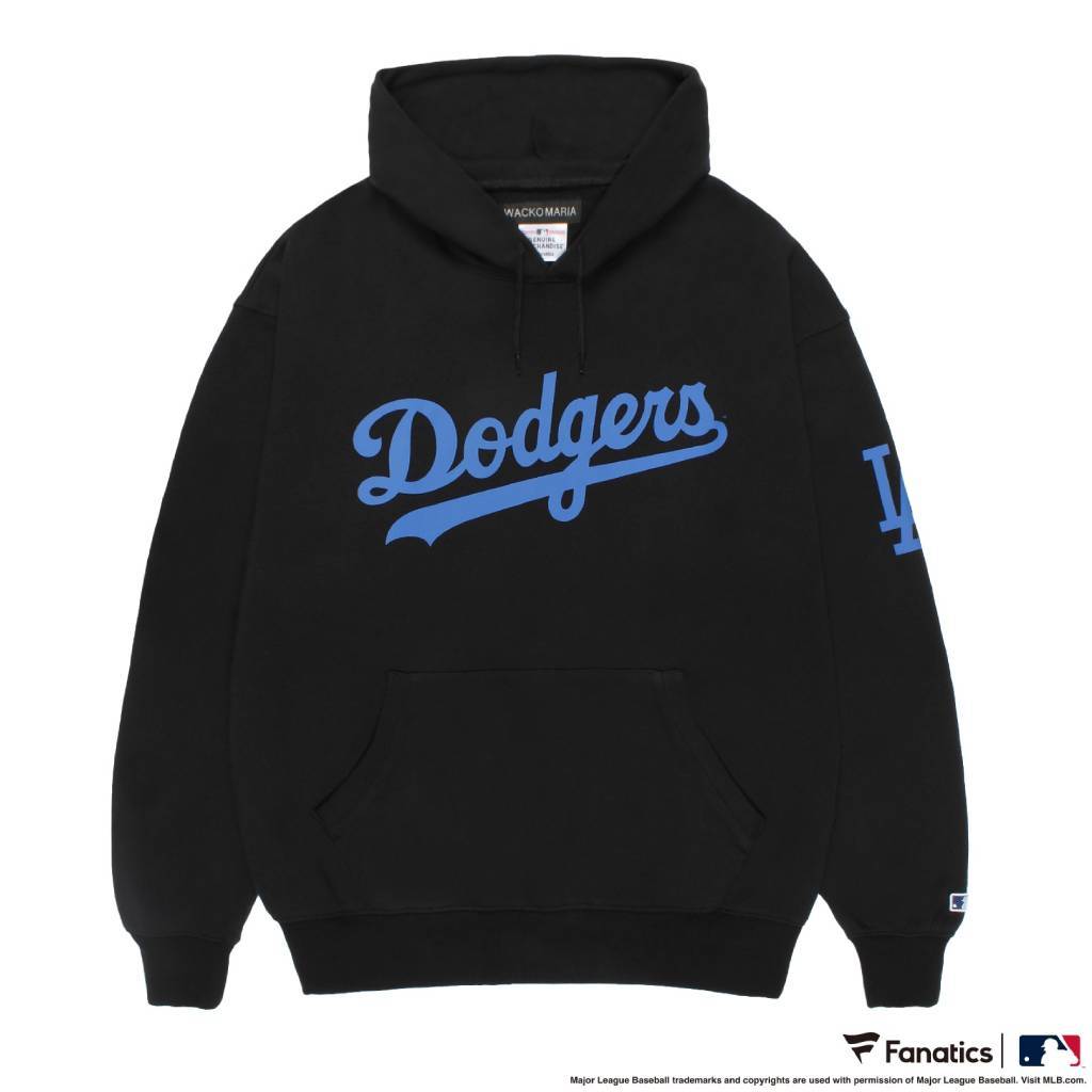 MLB | LA | HEAVY WEIGHT PULLOVER HOODED SWEAT SHIRT ( TYPE-2 ) #BLACK [MLB-WM-SS02]