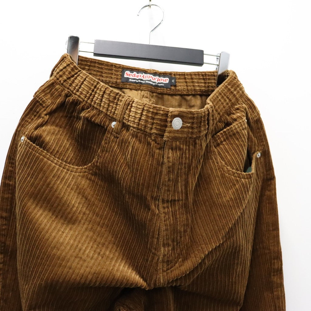 Corduroy Baggy Jeans #Brown [SD26F-PT06]