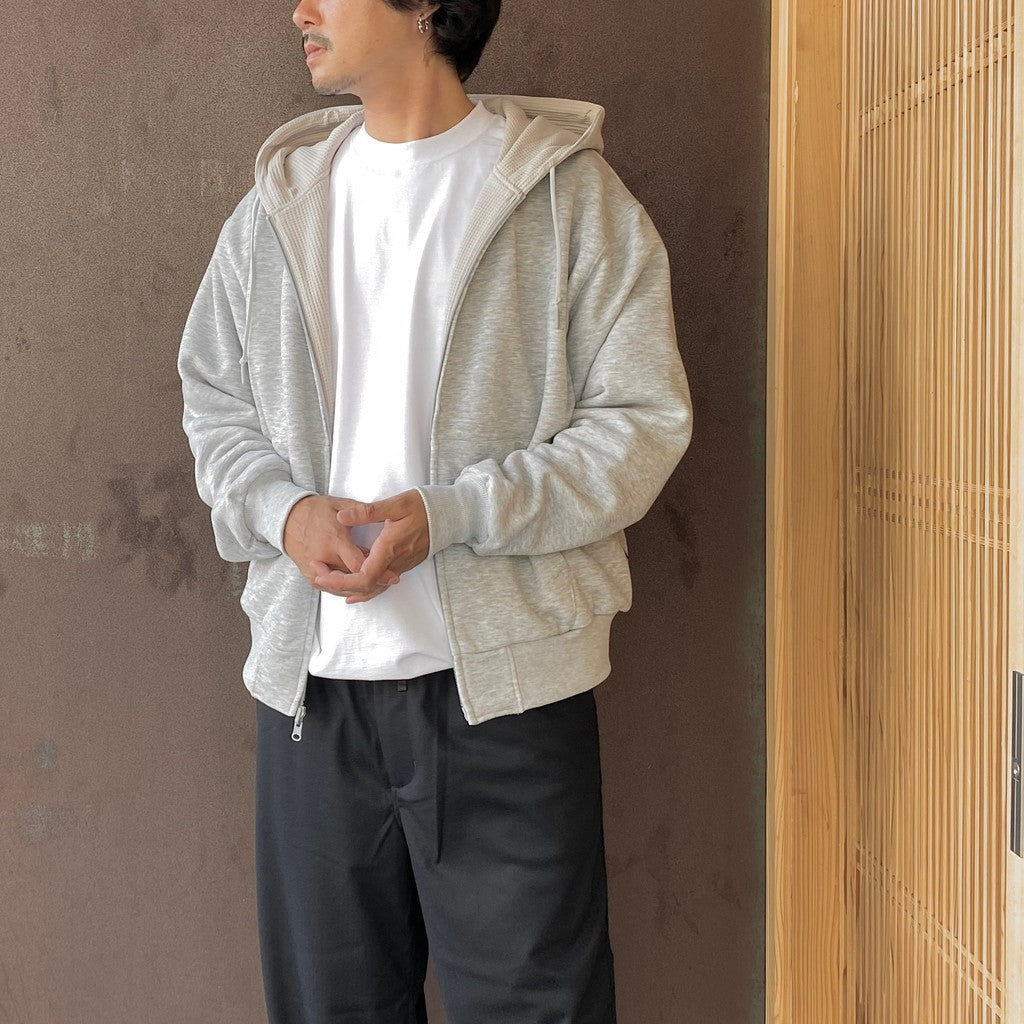 TECH SWEAT DOUBLE FACE PARKA #HEATHER GRAY [BE-54026W]