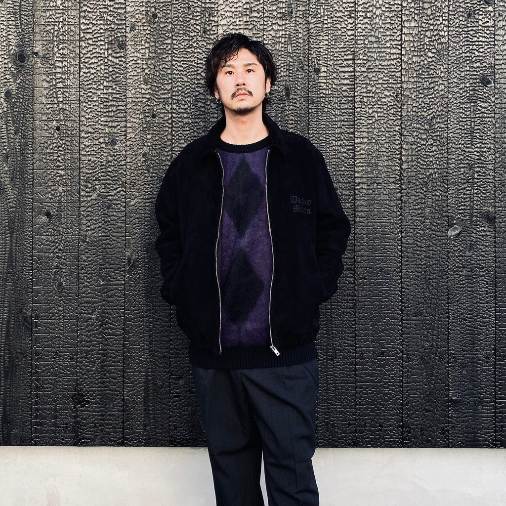 SUEDE LEATHER 50'S JACKET ( TYPE-1 ) #BLACK [25SSE-WMO-BL03]