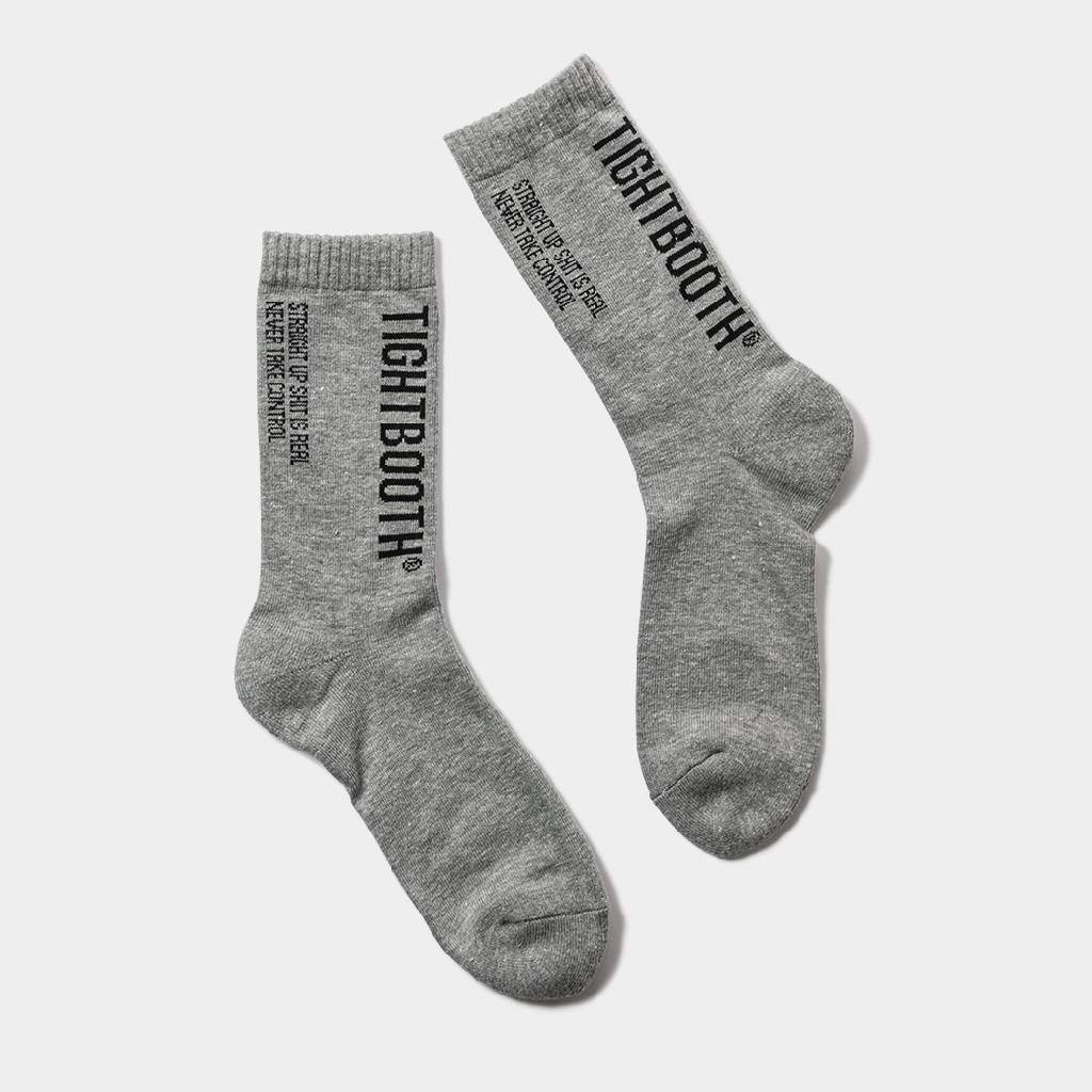 LABEL LOGO SOCKS #Grey [FW25-A05]