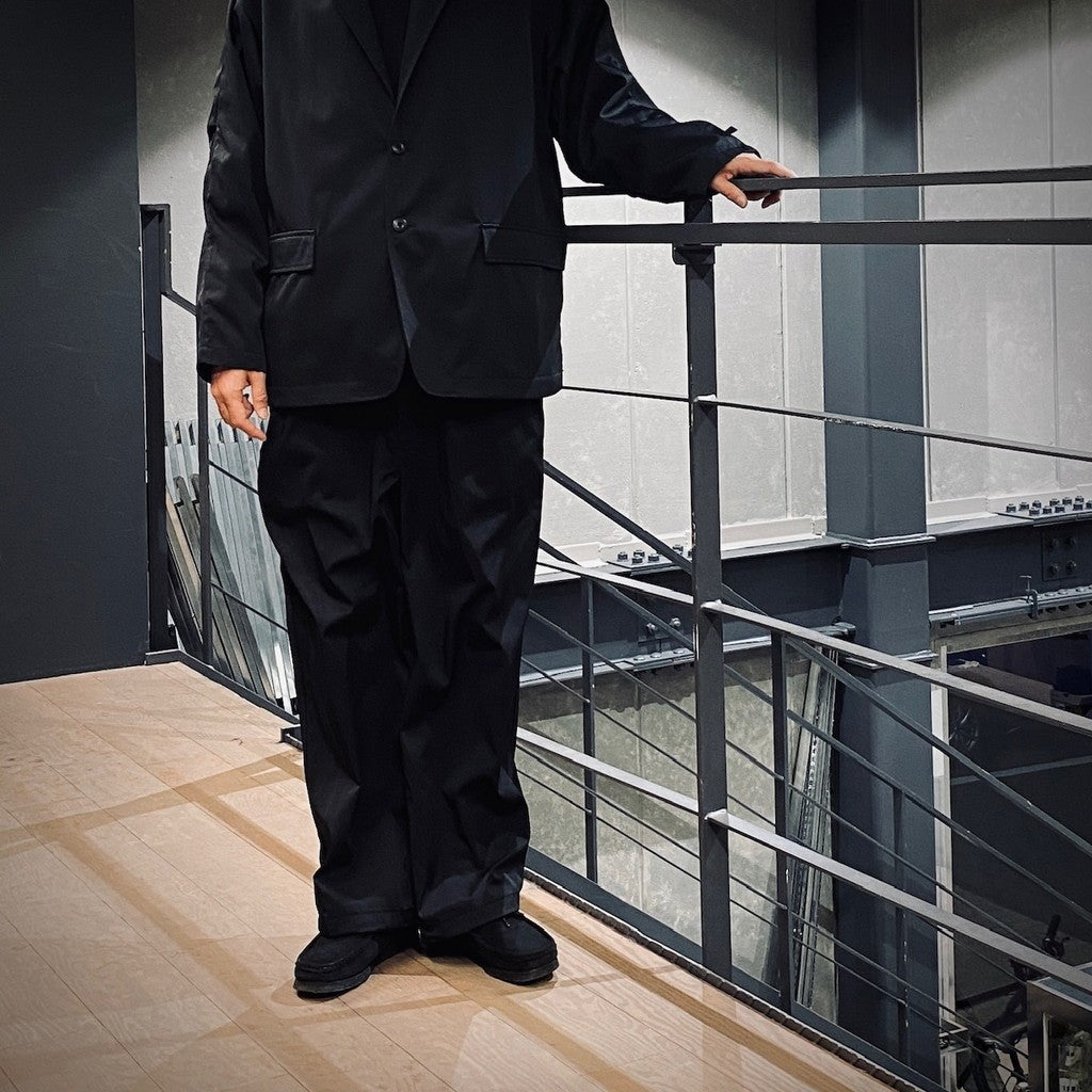 TECH EASY TROUSERS TWILL #BLACK [BP-34025]