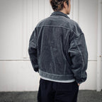 8W CORD TRUCKER JACKET #GREY [CES27JK08]