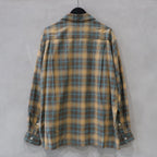 OMBRE CHECK OPEN COLLAR SHIRT L/S ( TYPE-2 ) #BROWN [24FW-WMS-OC02]