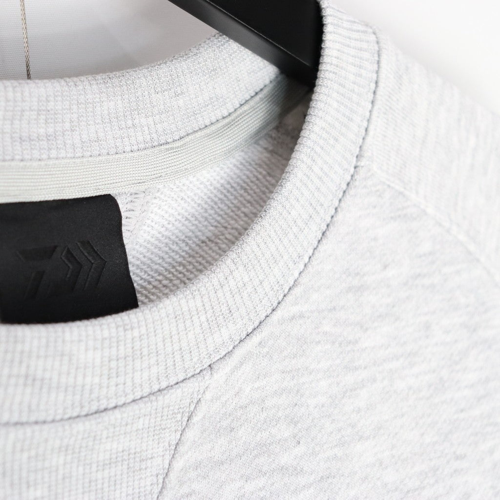 科技運動袖圓領上衣 灰色 [BE-50025]