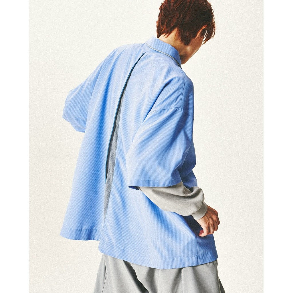 GNV-Z」 SOFTBOX Zip-Split Wide Shirt #BLUE [GOOPI-25SS-JUN-02