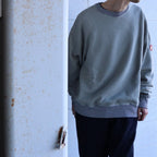 STRIPE RIB SOLID CREW NECK #KHAKI [CES28CS05]