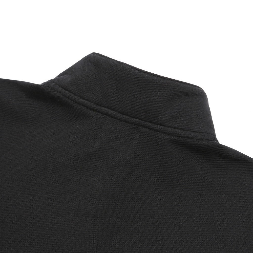 BIO WASHED EASY HALF ZIP SWEAT SHIRTS #BLACK [HOD25AWSWEHZSS]