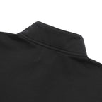 BIO WASHED EASY HALF ZIP SWEAT SHIRTS #BLACK [HOD25AWSWEHZSS]
