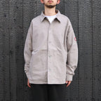 WELT POCKETS BIG SHIRT #GREY [CES27SH04]