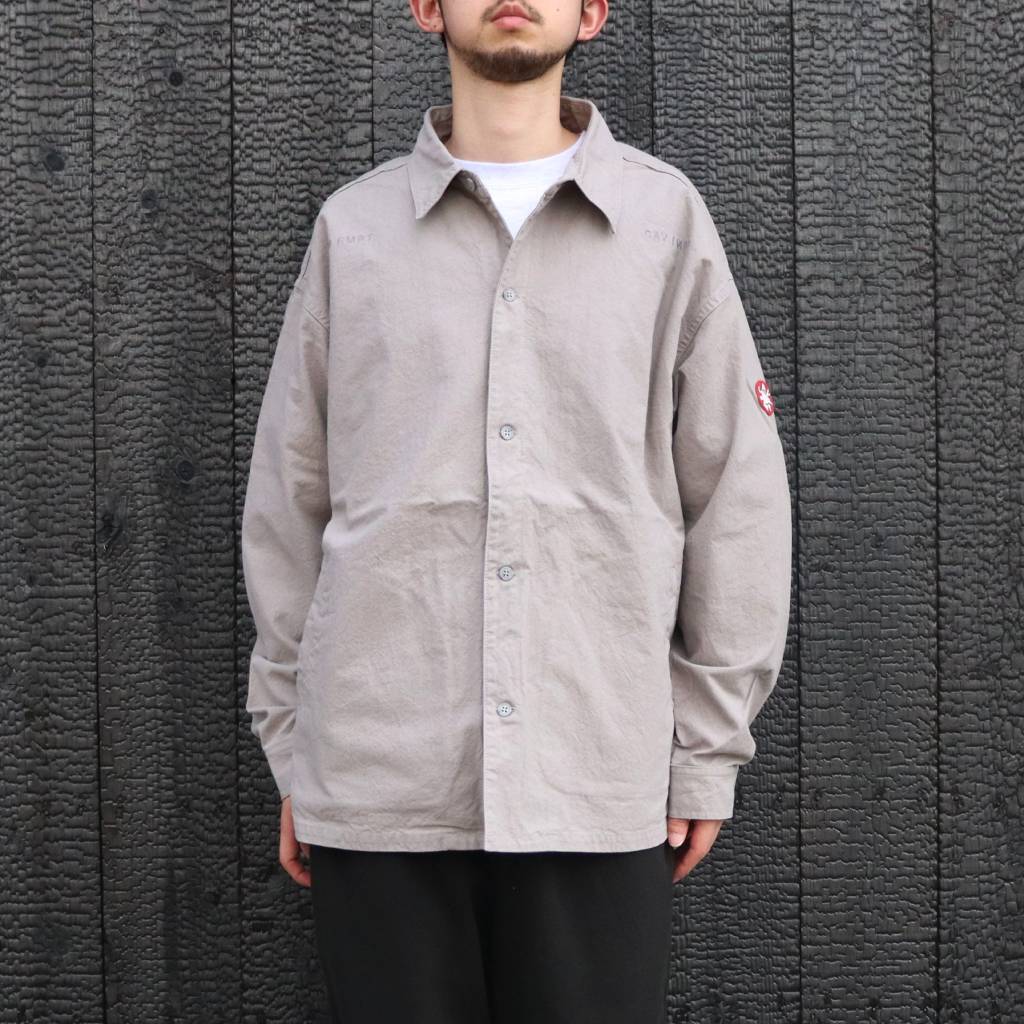 WELT POCKETS BIG SHIRT #GREY [CES27SH04]