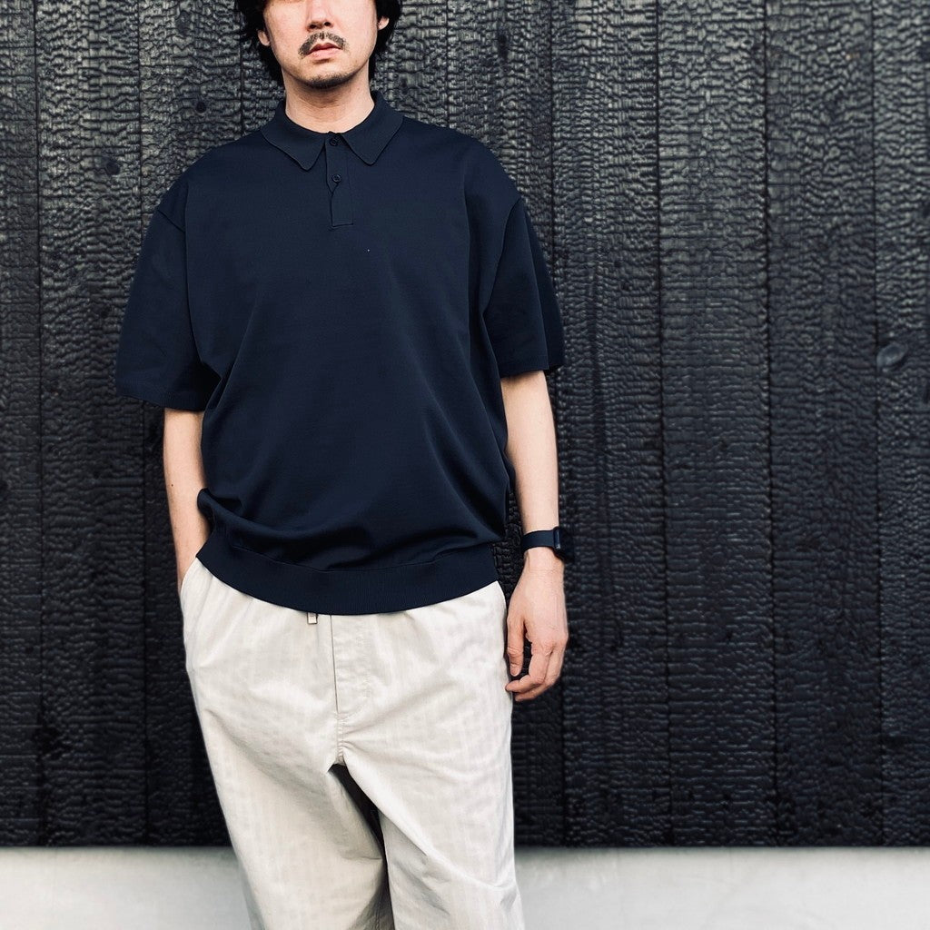 トップス TECH KNIT POLO S/S 2026SS3rd ink black DAIWA PIER39(ダイワ ピア39)｜W's TECH KNIT POLO S/S/インクブラック