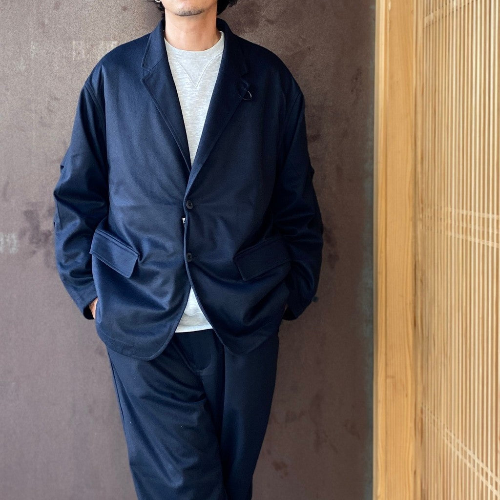 TECH LOOSE 2B JACKET FLANNEL #D.NAVY [BJ-32026W]