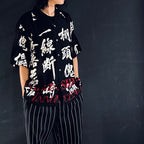 GHOST IN THE SHELL 2 INNOCENCE | Ghost in the Shell | S/S HAWAIIAN SHIRT -TYPE 3- #BLACK [INNOCENCE-WM-HI03]