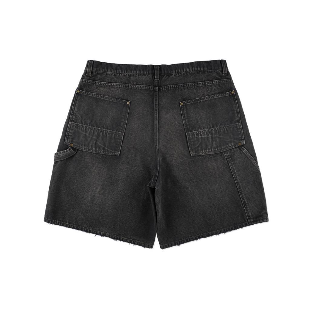 DOUBLE KNEE DUCK SHORTS AGED #BLACK [BW261-DKDS] - cocorozashi