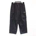 SEERSUCKER CARGO BALLOON PANTS #Black [SU25-B06]