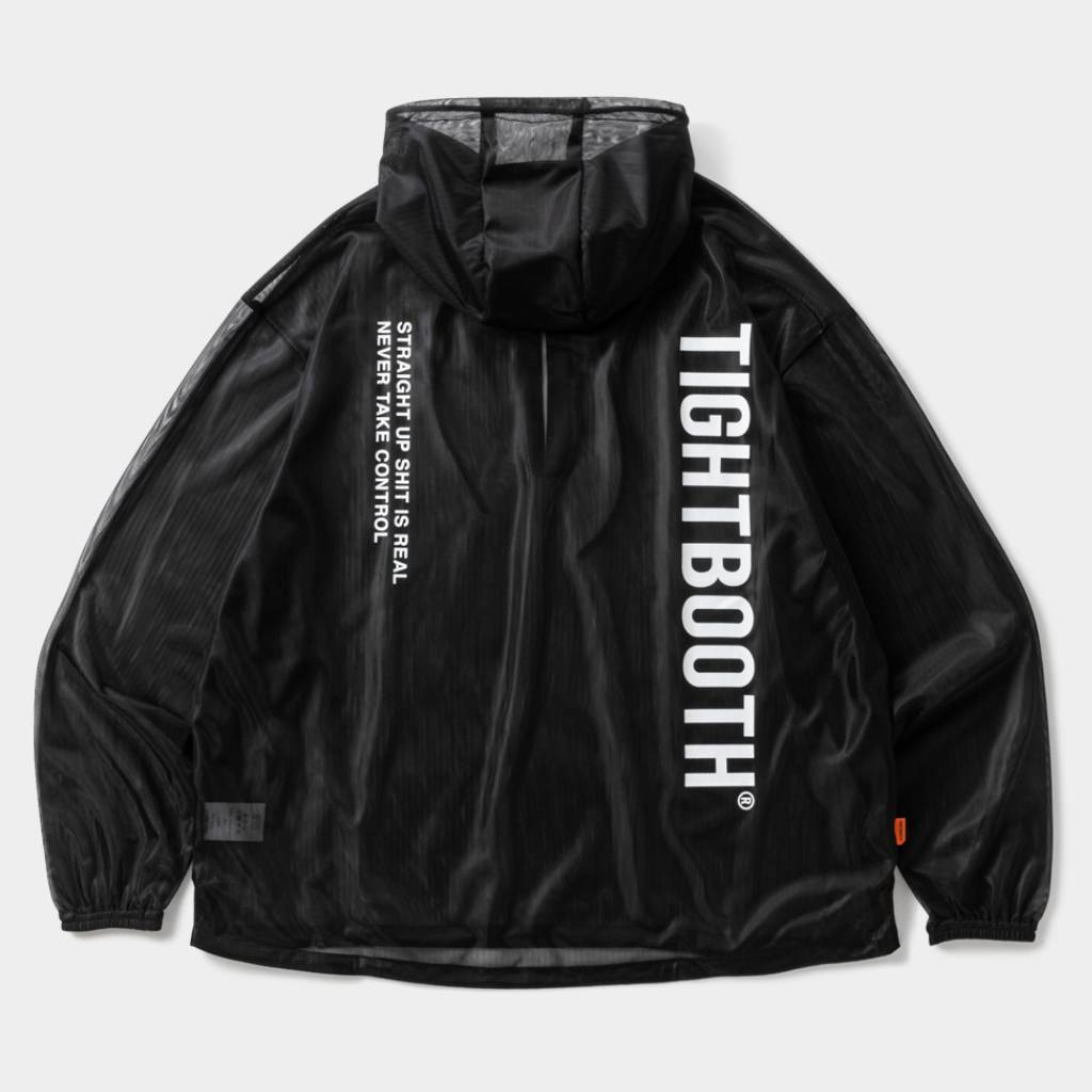 LABEL LOGO SHEER PARKA #Black [SS26-JK06]