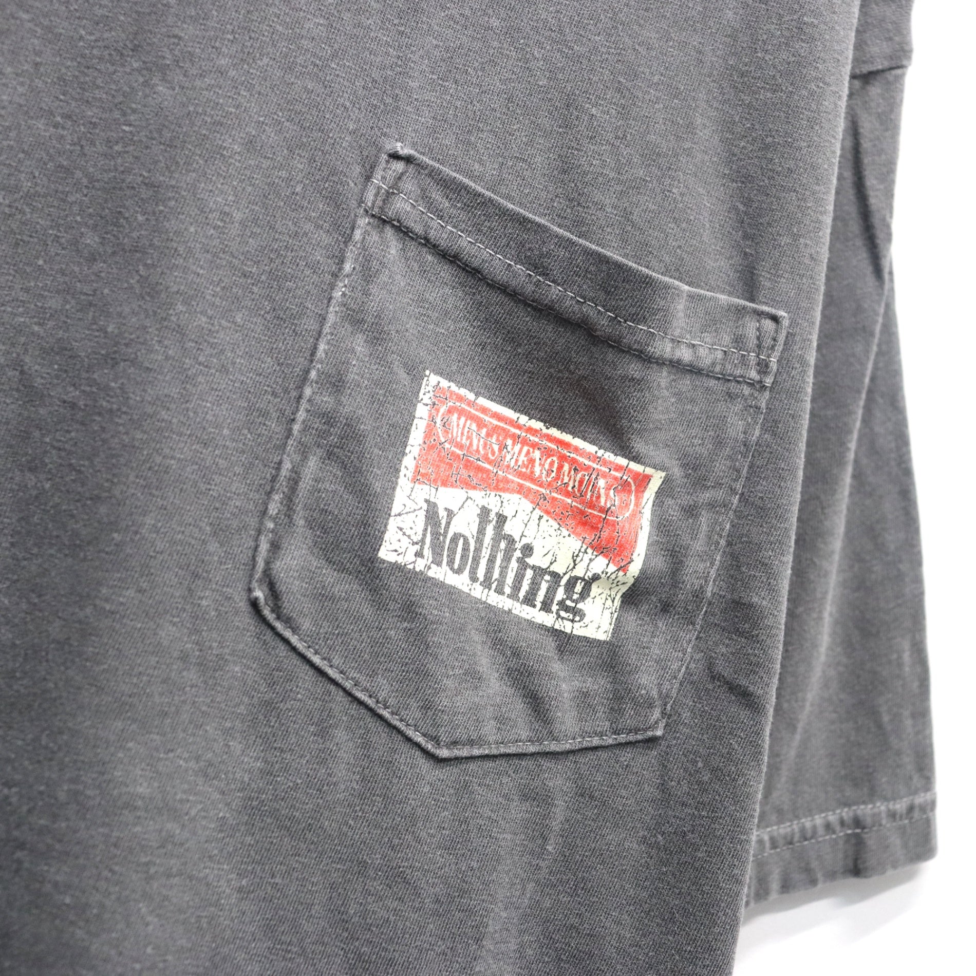 Bootleg Pocket Tee(NOTHING) #10YEARS BLACK [M-P3-BG11]