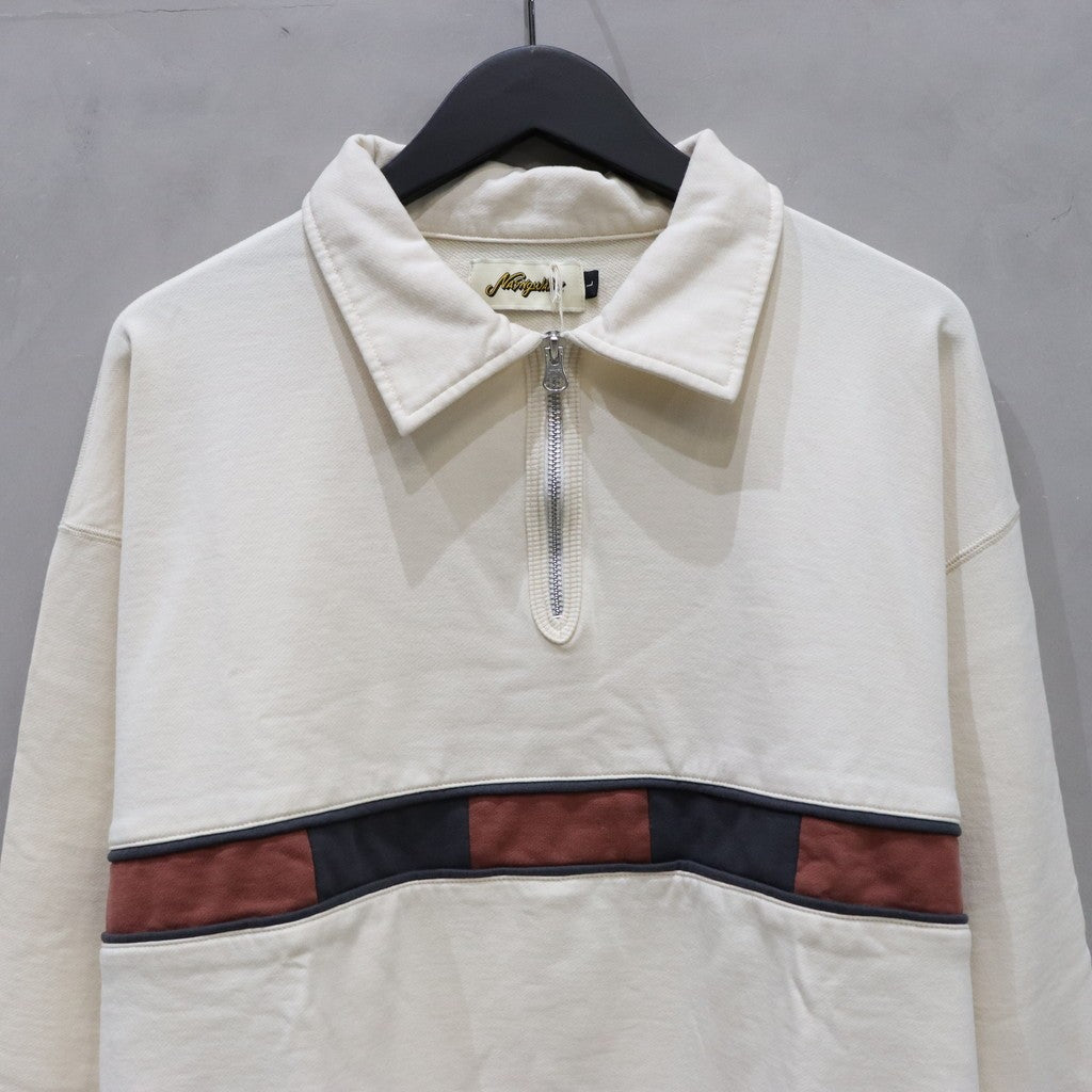 INLAY HALF ZIP SWEAT #NATURAL [C0517901] – cocorozashi