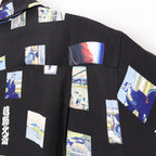 葛飾北斎 | S/S HAWAIIAN SHIRT #BLACK [HOKUSAI-WM-HI01]