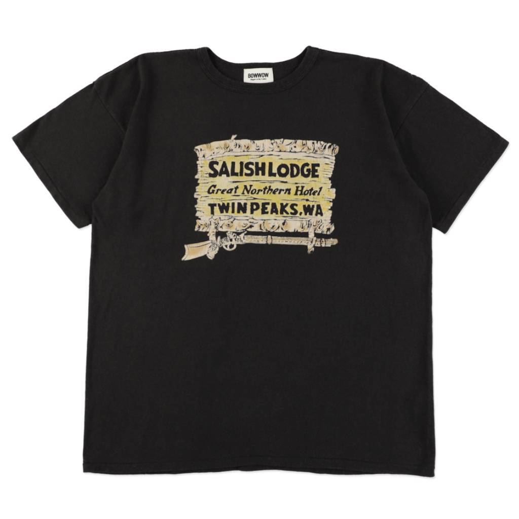 SALISH LODGE TEE AGED #88/12 BLACK [BW261-SLT]