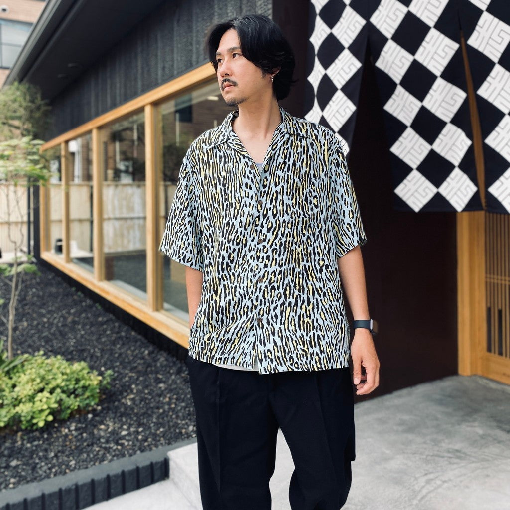 HAWAIIAN SHIRT S/S ( TYPE-4 ) #L-BLUE [26SS-WMS-HI06]