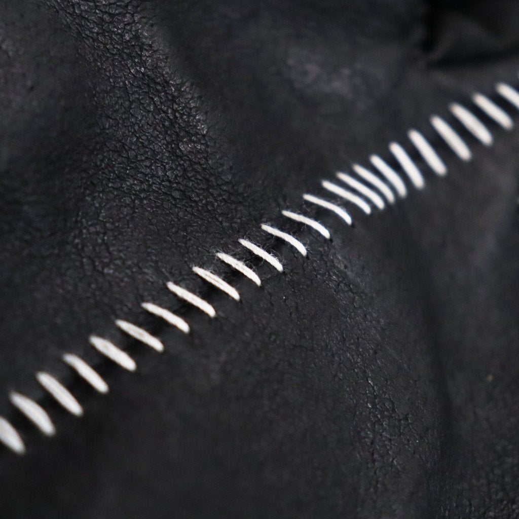 Artisan's Hand-stuffed (VEGETABLE TANNING PIG LEATHER) #BLACK [M-P4-AC2]