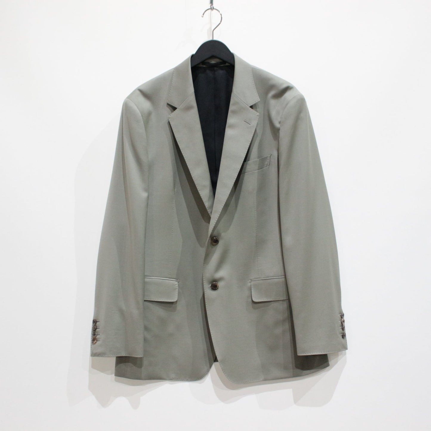 SINGLE BREASTED JACKET ( TYPE-3 ) & TROUSERS #GRAYGREEN [23FW-WMO-SU03 / 23FW-WMP-TR08]