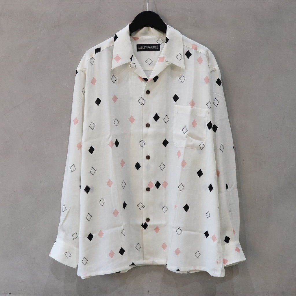 HAWAIIAN SHIRT L/S (TYPE-3) #WHITE [24FW-WMS-HI04]