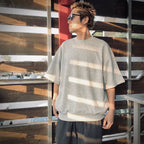 TECH SWEAT CREW S/S #TOP GRAY [BE-51025]