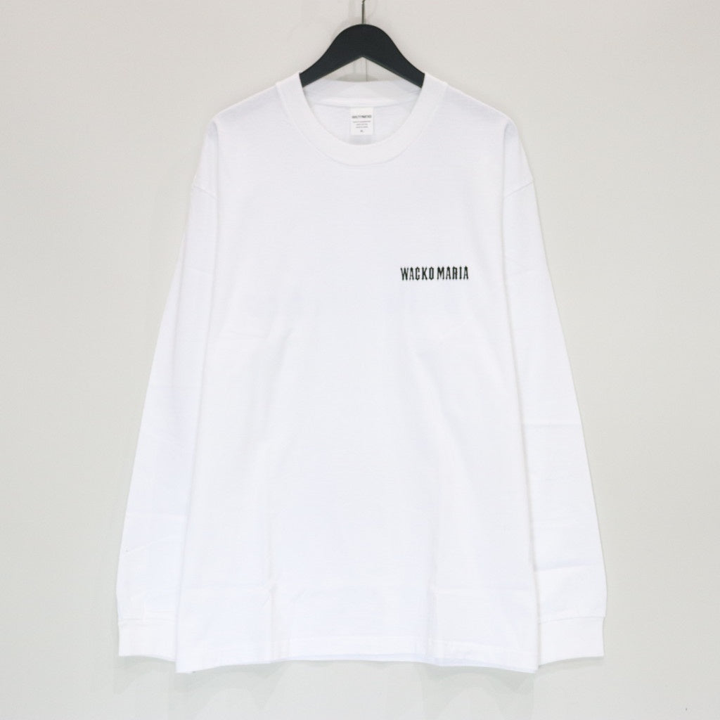 WASHED HEAVY WEIGHT CREW NECK LONG SLEEVE T-SHIRT ( TYPE-2 ) #WHITE [25SS-WMT-LT02]