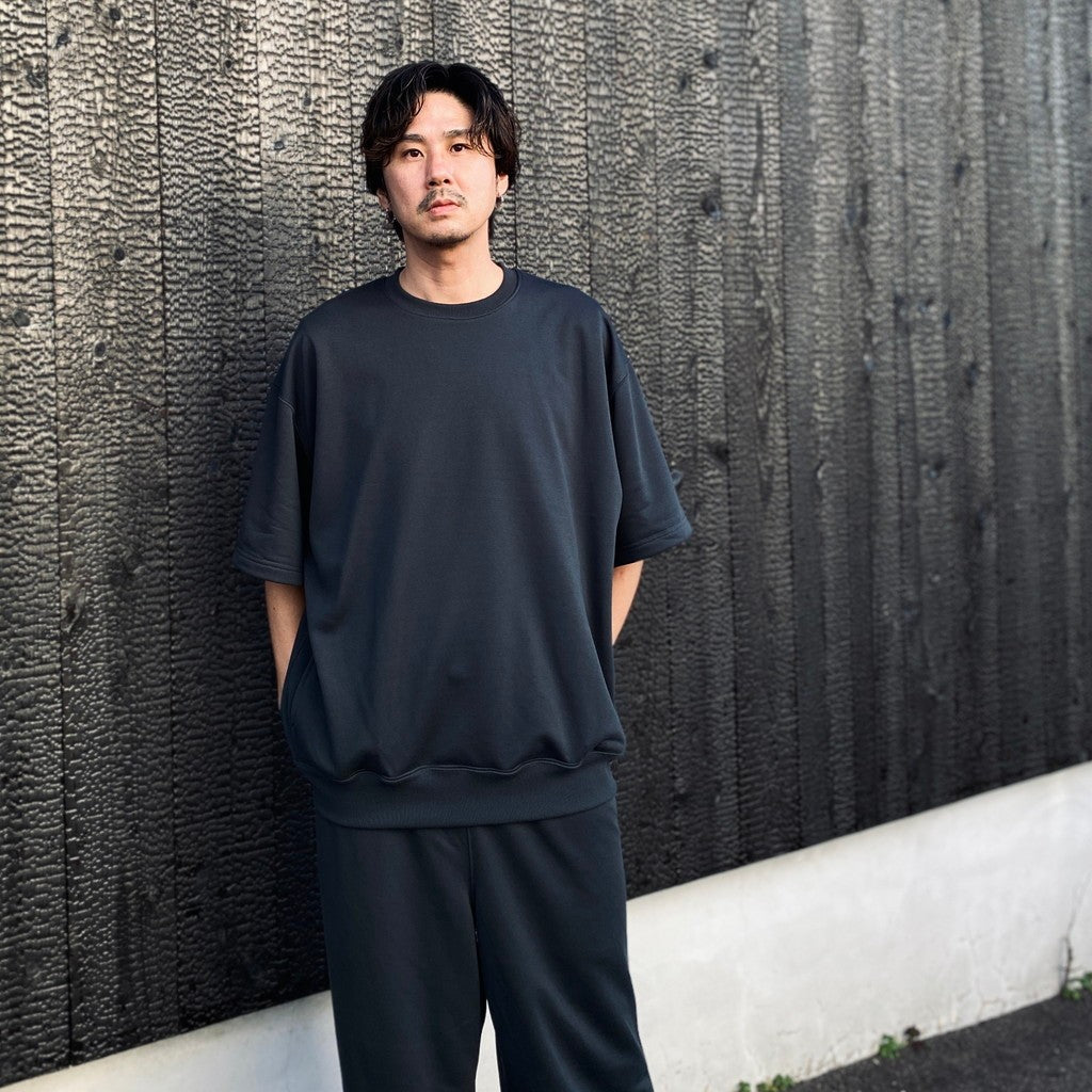 TECH SWEAT CREW S/S #INK BLACK [BE-51026]