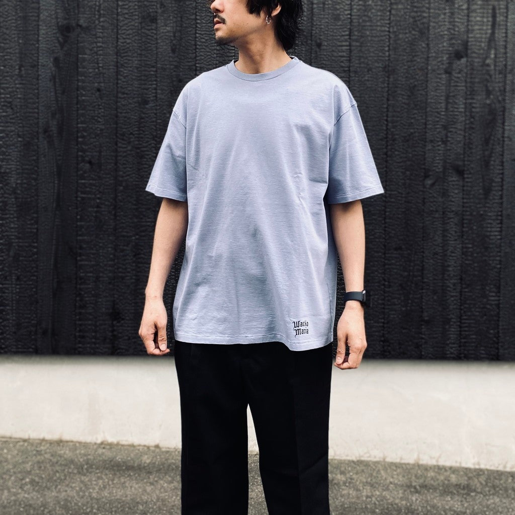 WASHED HEAVY WEIGHT CREW NECK T-SHIRT ( TYPE-1 ) #PURPLE [26SS-WMT-WT02]