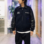 LEATHER VARSITY JACKET (TYPE-1) #BLACK [25FW-WMO-BL12]