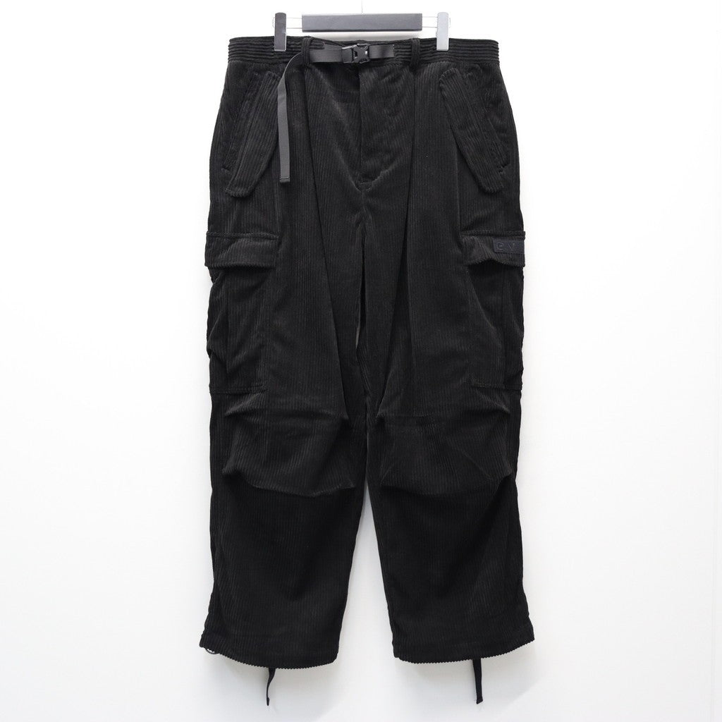 EQUALIZER CORD CARGO PANTS #Black [25FW_B03]