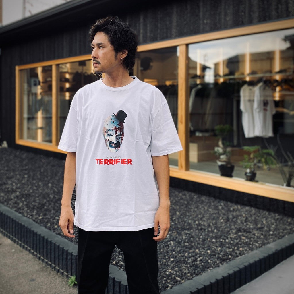 TERRIFIER | 水洗重磅圓領T卹（2種）#白色 [TERRIFIER-WM-WT02]