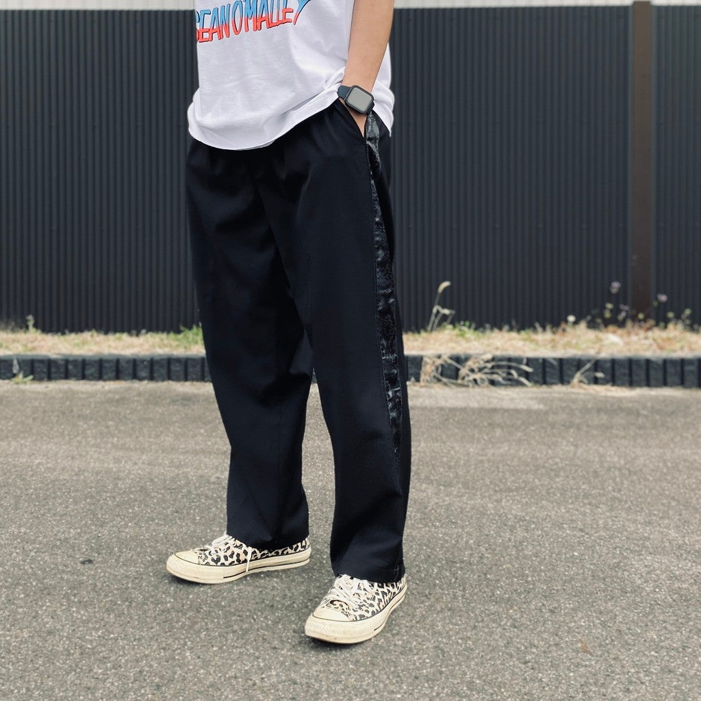 Side line python pants #black [BV-PT2600510] - cocorozashi 三重県