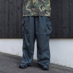 STRIPE BAGGY CARGO PANTS #Charcoal [SU26-B06]