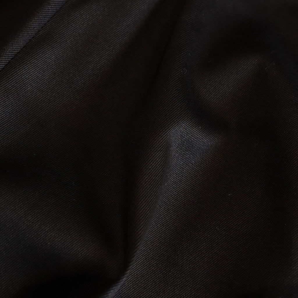 DOUBLE PLEATED CHINO TROUSERS #BLACK [24FW-WMP-PT02]