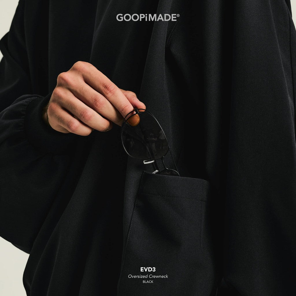 EVD3 Oversized Crewneck #Black [GOOPI-26AW-SEP-03]