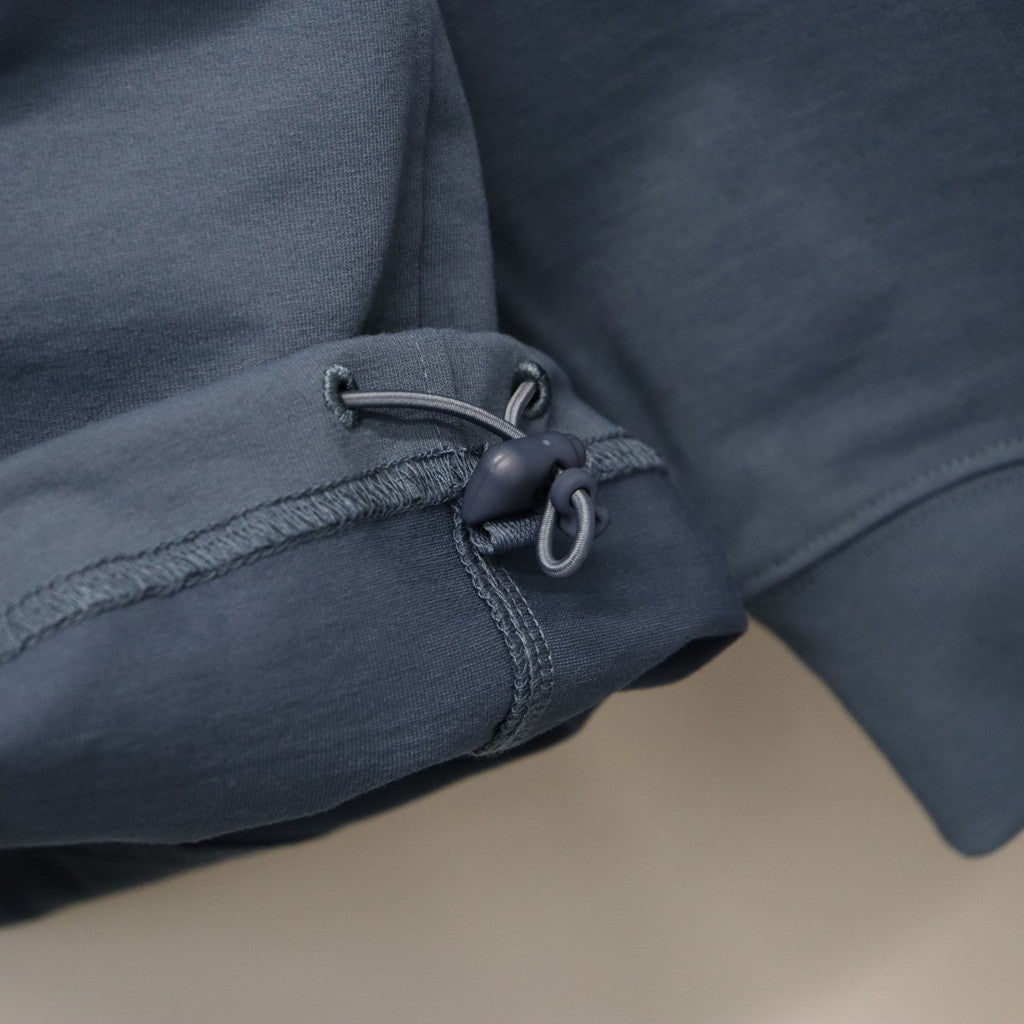 TECH DRAWSTRING L/S TEE #SMOKE BLUE [BE-34026]