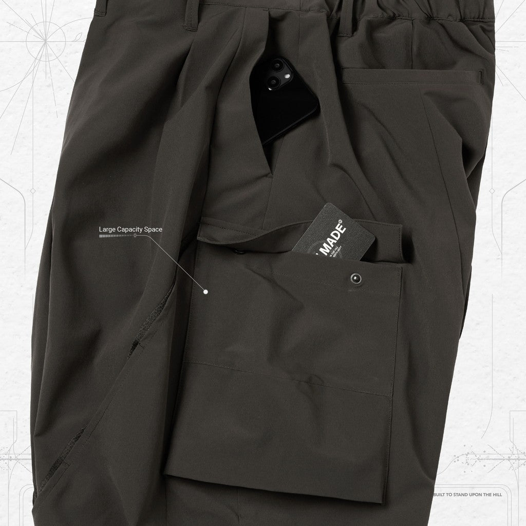 P-7S 「防風剪」實用錐形褲 #D-GRAY [GOOPI-24SS-JUN-01]
