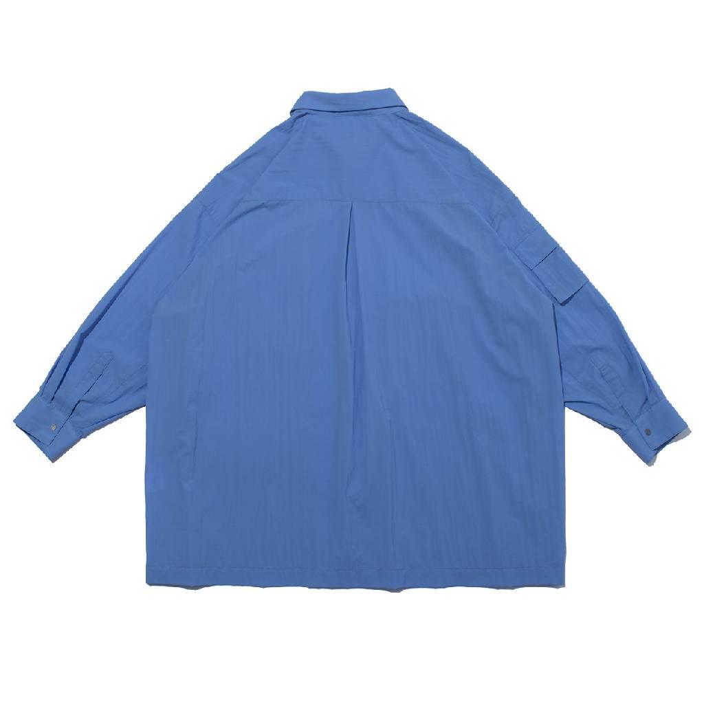 PERTEX UTILITY LONGLINE SHIRT #BLUE [FPA02261U0004] - cocorozashi
