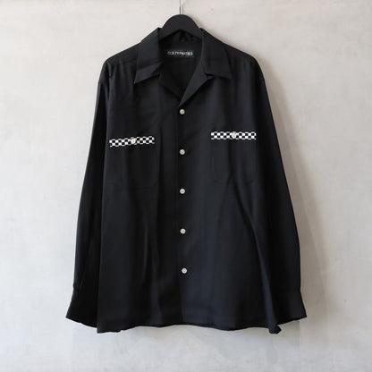 SWITCHING SHIRT ( TYPE-1 ) #BLACK-WHITE [24FW-WMS-OC07]