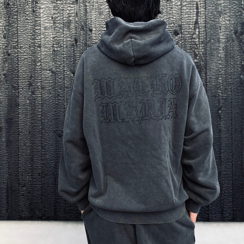 WASHED MIDDLE WEIGHT PULLOVER HOODED SWEAT SHIRT #GRAY [26SS-WMC-SS05]