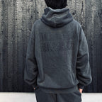WASHED MIDDLE WEIGHT PULLOVER HOODED SWEAT SHIRT #GRAY [26SS-WMC-SS05]