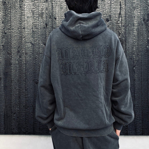 WASHED MIDDLE WEIGHT PULLOVER HOODED SWEAT SHIRT #GRAY [26SS-WMC-SS05]