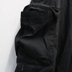 STRIPE BAGGY CARGO PANTS #Black [SU26-B06]