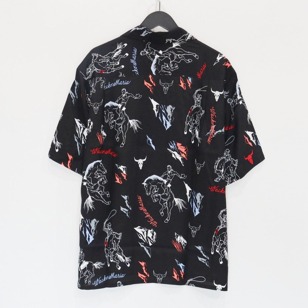 HAWAIIAN SHIRT S/S ( TYPE-4 ) #BLACK [25SS-WMS-HI04]