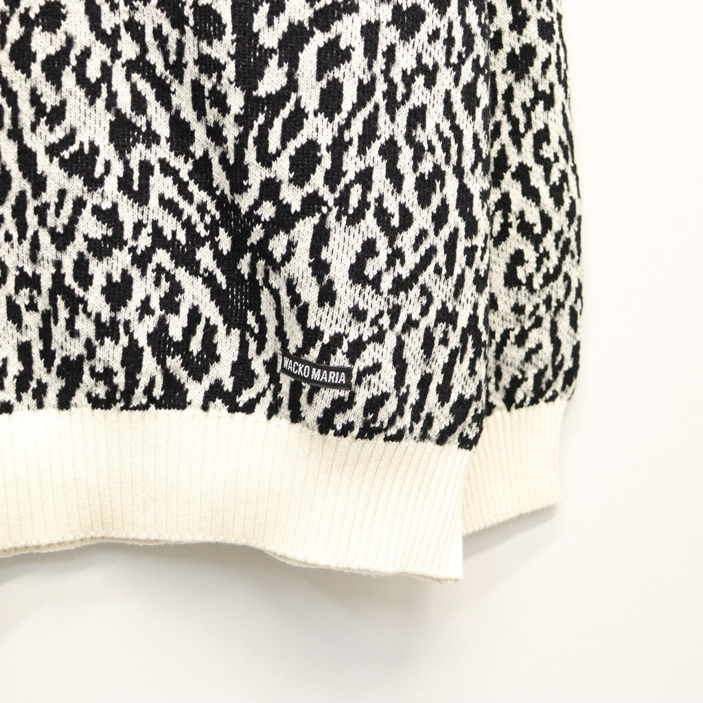 LEOPARD JACQUARD SWEATER ( TYPE-1 ) #WHITE [26SS-WMK-KN13]